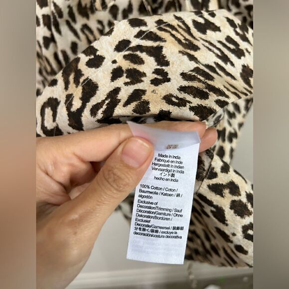 J. Crew Ruffleneck Puff-sleeve Dress in Leopard Print - Picture 9 of 12